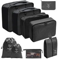 7/8/9/10 Pcs Set Travel Organizer Storage Bags Suitcase Packing Cubes Set Cases Portable Luggage Clothes Shoe Tidy Pouch Folding Econic Blanks