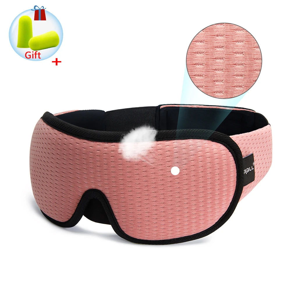 3D Sleeping Mask Block Out Light Sleep Mask For Eyes Soft Sleeping Aid Eye Mask for Travel Eyeshade Night Breathable Slaapmasker Quick Pick Grocers