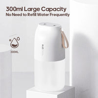 KINSCOTER Ultrasonic Air Humidifier 300ml 2000mAh Battery USB Sprayer Diffuser Releases Smooth Water Mists for Home Office Quick Pick Grocers