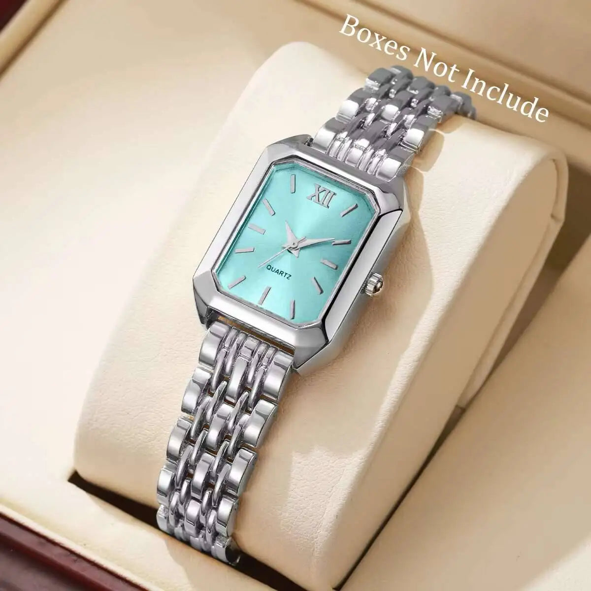 Fashion Rectangle Women Quartz Watch Luxury Analog Wristwatches Reloj Mujer Girls Clock Gift（Without Box） Quick Pick Grocers