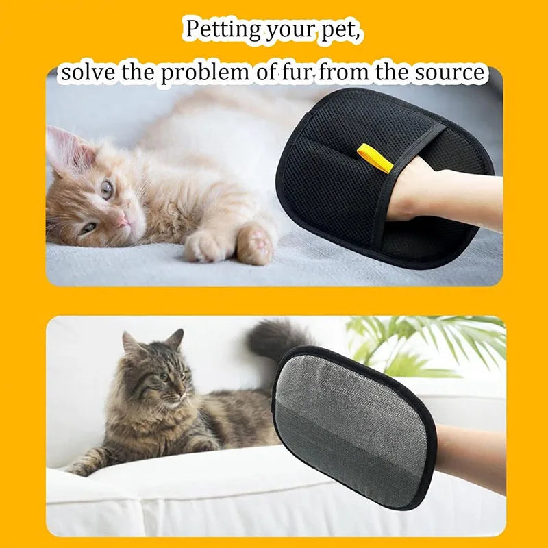 Pet hair removal tools reusable gloves, pet double-sided beauty gloves, carpet removal pet fur hair pet supplies Econic Blanks