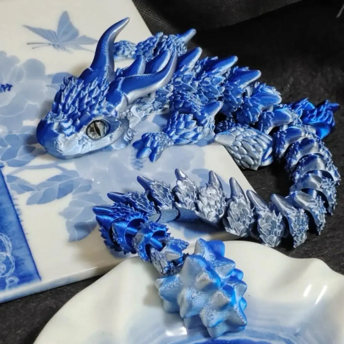 3D Printed Magic Dragon Movable Joint Fidget Toy Rotatable Articulated Office Desktop Ornament Adults Kid Toy Crafts Gift Quick Pick Grocers