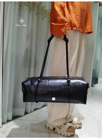 Y2K Women's Bag Large Capacity Boston Pillow Handbag Spicy Girl Fashion Motorcycle Shoulder Bags Vintage Large Capacity Tote Bag Quick Pick Grocers