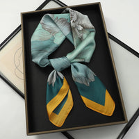 60Colors Luxury Scarf Women 70*70Cm Silk Feel Square Hair Wrapping Foulard Satin Shawl Big Size Head Bandana Hijab Handkerchief Quick Pick Grocers