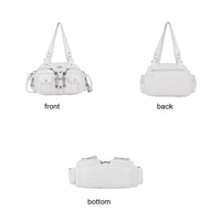 Vintage Women Handbags Satchel Top-handle Handbag PU Shoulder Bag Dumpling Pack Give Gifts Shoulder Bags Phone Money Pack Quick Pick Grocers