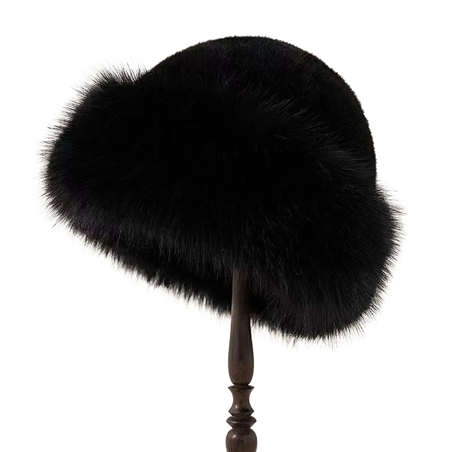Furry Hats For Women, Autumn Winter Korean Style Warm Hats, Solid Color Flattering Mongolian Hats, Thickened Winter Outfits Purest Peak