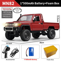 ZWN 1:12 Full Scale RC CAR MN82 Upgraded MN82 PRO Controllable Headlights 2.4G 4WD Off-Road Car Pick Up Truck Toy for Kids Gifts Econic Blanks