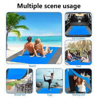 200*210cm Sandproof Beach Blanket Waterproof Beach Mat Portable Lightweight Picnic Blanket Camping Mat For Travel Hiking Sports Econic Blanks