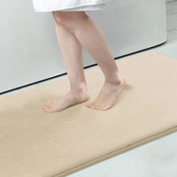 Homaxy Super Absorbent Bath Mat Memory Foam Carpet Non-Slip Toilet Bathroom Rug Soft Living Room Bedroom Shower Decor Foot Rug Quick Pick Grocers