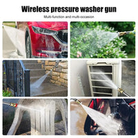 60BAR Wireless High Pressure Car Wash Water Gun Car Washer Self Priming Sustain 300W For Auto Home Garden Cleaning Car Washing