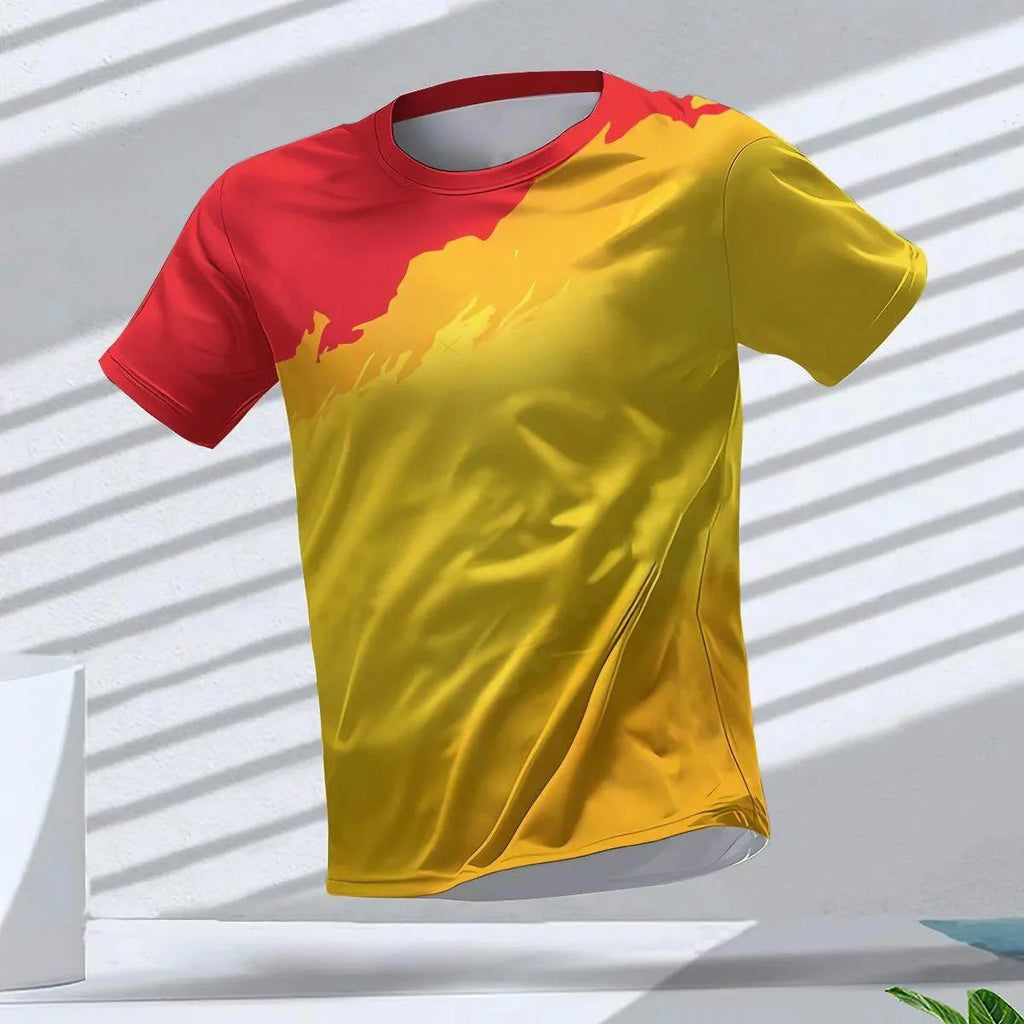 Men's T-shirts Sport Running T-shirt Men Quick-drying Breathable Short Sleeve Round Neck Gym top Outdoor Workout Men Clothing Quick Pick Grocers