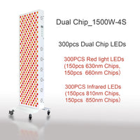 Dual Chip Red Light Therapy Panel Lamp 630nm 660nm Near Infrared Therapy Light 810nm 850nm LED Beauty Devices for Face and Body Quick Pick Grocers