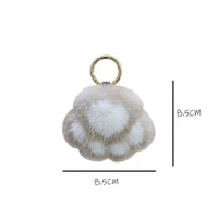 Cat Paw Pendant Keychain Couple Keychain Fluffy Faux Fur Keychain Charm Cute Soft Plush Toy Key Ring Backpack Car Key Pendant Econic Blanks