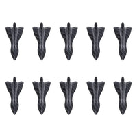 10Pcs Universal PU Rear Roof Shark Fins Spoiler Wing Kit Car Roof Spoiler Bumper Spoiler Shark Fin Diffuser Vortex Generator