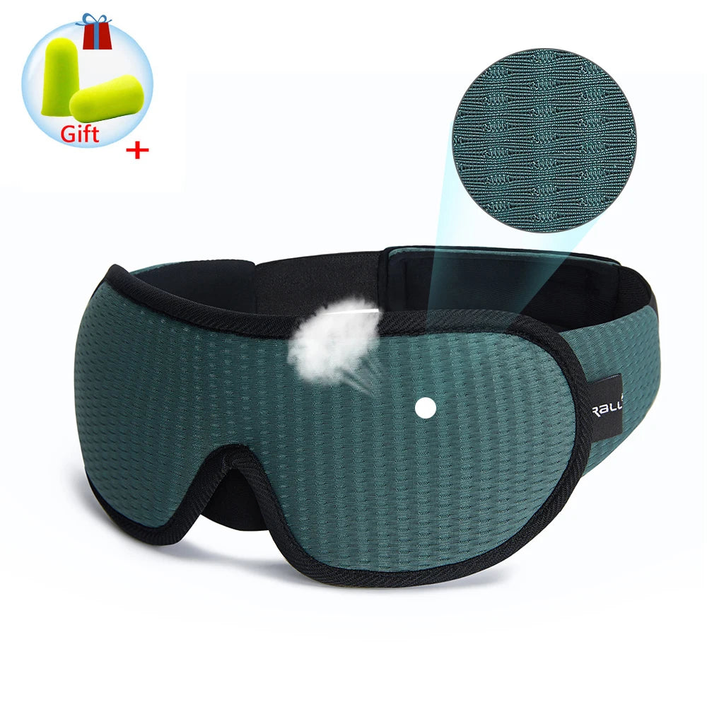 3D Sleeping Mask Block Out Light Sleep Mask For Eyes Soft Sleeping Aid Eye Mask for Travel Eyeshade Night Breathable Slaapmasker Quick Pick Grocers
