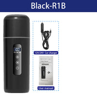 Electric Kettle 12V24V Portable Car Heating Cup 500ml Travel Heating Touch Screen Intelligent Adjustable Temperature Thermal Cup