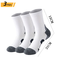 6/5/3 Pairs Men's Athletic Socks Sports Breathable Outdoor Running Compression Socks Cotton Training Long Black Stretch Socks Quick Pick Grocers