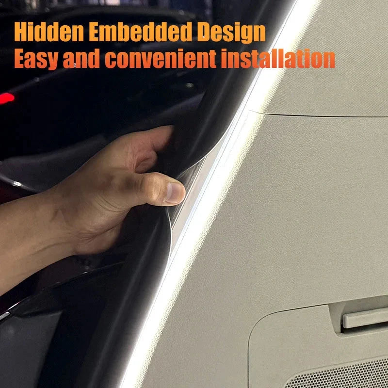 LED Car Trunk Light Strip – Automatic Sensor Ambient Light Bar, Waterproof Hidden Installation, Auto Interior Decor Accessory Econic Blanks
