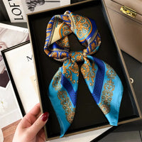 New Four Seasons Fashion Print Silk Square Scarf 70x70cm Fashionable Four Seasons Headband Luxury Sunscreen Shawl Bandannas Econic Blanks
