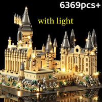 New Magic Castle Micro Building  Blocks Light Up Street View Architecture Creative MOC Model Kit  Kids Christmas Birthday Gifts Purest Peak Salt