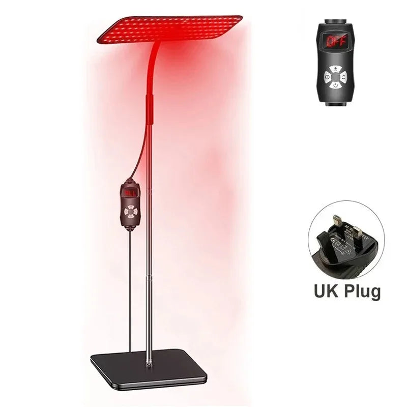 660nm 850nm Near Infrared Light Panel Red Light Lamp With Timer Face and Body Home Use Relief Pain Device with Adjustable Stand Quick Pick Grocers