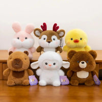 Cute 16cm Plush Companion Doll Capybara Elephant Stuffed Animal Pillow Plush Bear Animal Plush Toy Sleeping Gift Econic Blanks