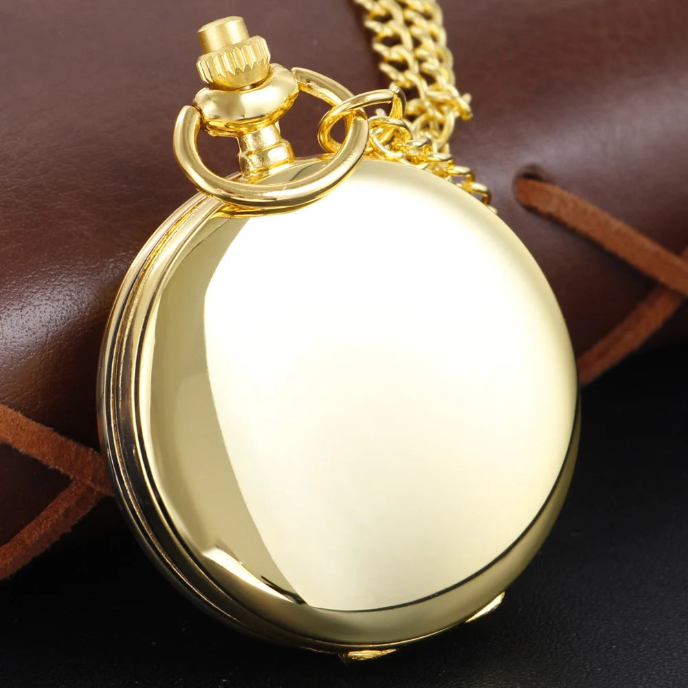 Japanese Anime Beauty Girl Gold Quartz Pocket Girl Vintage Fob Watch Children's Gift Women Pendant Necklace Souvenir Quick Pick Grocers