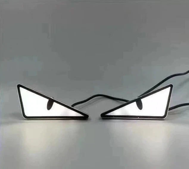 2pcs LED Devil's Eye License plate light Headlight For Car Motorcycl Universal Modified Decoration single light car Accessories Econic Blanks