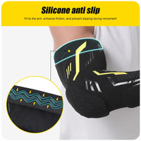 1 Pcs Sports Padded Arm Sleeves Protective Compression Elbow Pad Basketball Football Volleyball Soccer Gym Sport Arm Guards Home Quick Pick Grocers