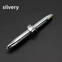 Multifunctional Decompression Finger Rotate Luminous Gyro Pens Toy Fidgets Spinner LED Light Ballpoint Pen Metal Gyro Pen Gift Econic Blanks