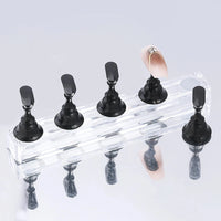 5/30pcs/Set Magnetic Nail Holder False Nail Tip Practice Stand Crystal Base Holder Nail Art Display For Art Salon DIY & Practice Econic Blanks