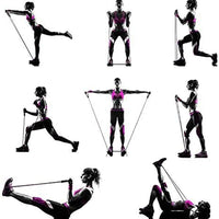 Resistance Bands With Handles, Exercise Bands, Workout Bands With Handles For Men Women, Strength Training Equipment At Home Econic Blanks