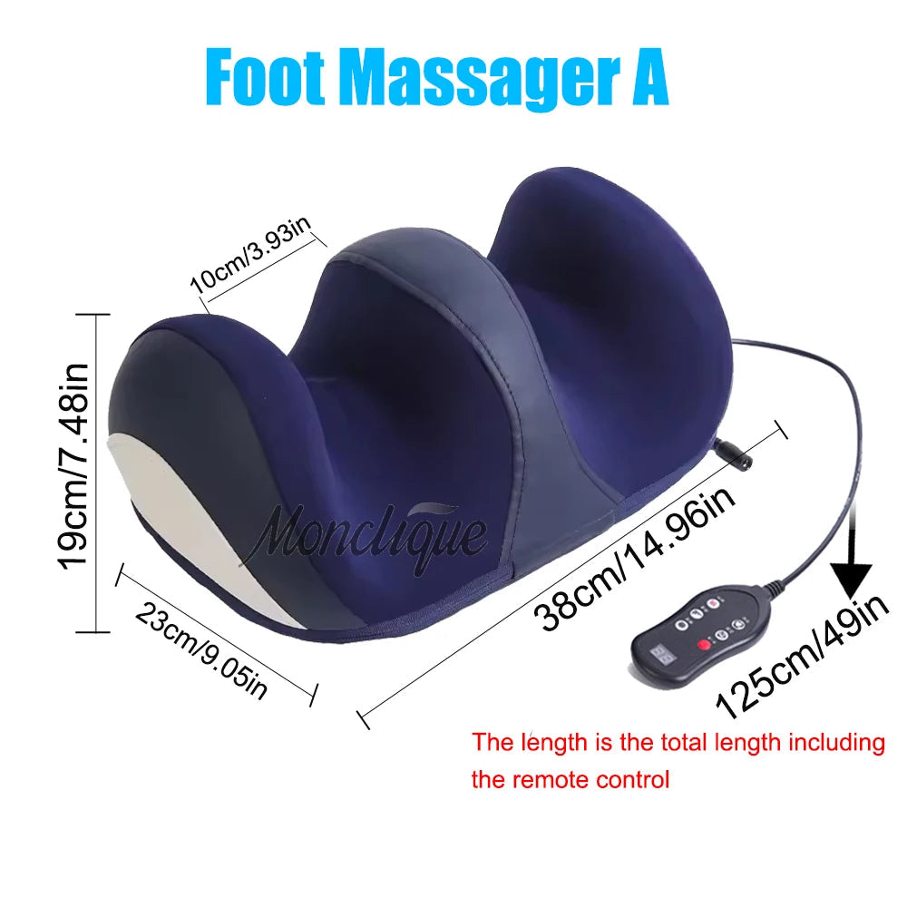 Extra Big Electric Foot Massager Hot Compress Shiatsu Kneading Leg Roller Kneading Calf Deep Relieve Fatigue Relaxation Muscle Purest Peak