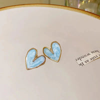 New Fashion love Heart Pearl Earrings for Women Sweet Elegant Temperament Drop Earring Trend Jewelry Accessories Econic Blanks