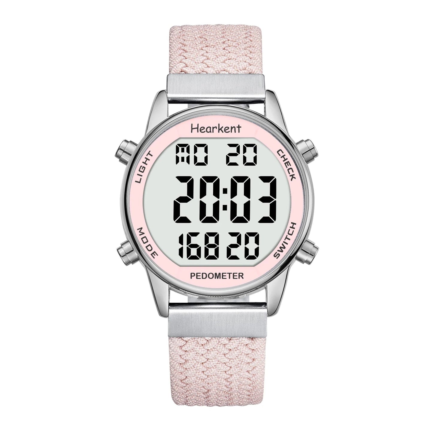 Hearkent Pedometer Sport Watches Step Counter Watch Women Digital Watches Calories Mile Stopwatch Countdown for Walking Tracker Quick Pick Grocers