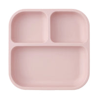 Color Kids 1PCS BPA Free Silicone Divided Square Plate Suction Baby Dish Leakproof Toddler Kids Meal Tray Easy Clean Tableware Purest Peak
