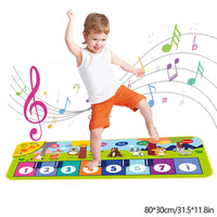 Piano Mat for Kids Kids Toddlers Floor Keyboard Dance Mat Baby Fitness Play Animal Music Blanket Instrument Toys Girl Boy Gift Econic Blanks
