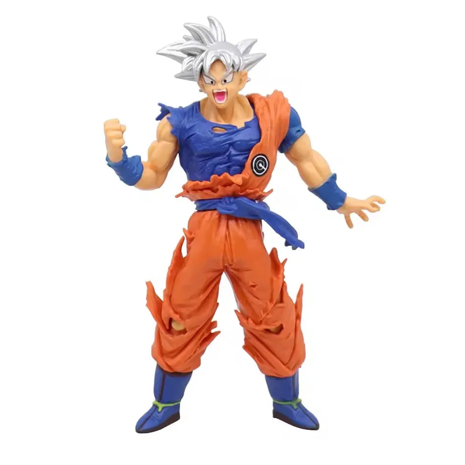 Anime 17-18CM Dragon Ball Z Super Saiyan Son Goku Broly Vegeta Anime Action Figure Model Gifts Collectible Figurines for Kids Quick Pick Grocers