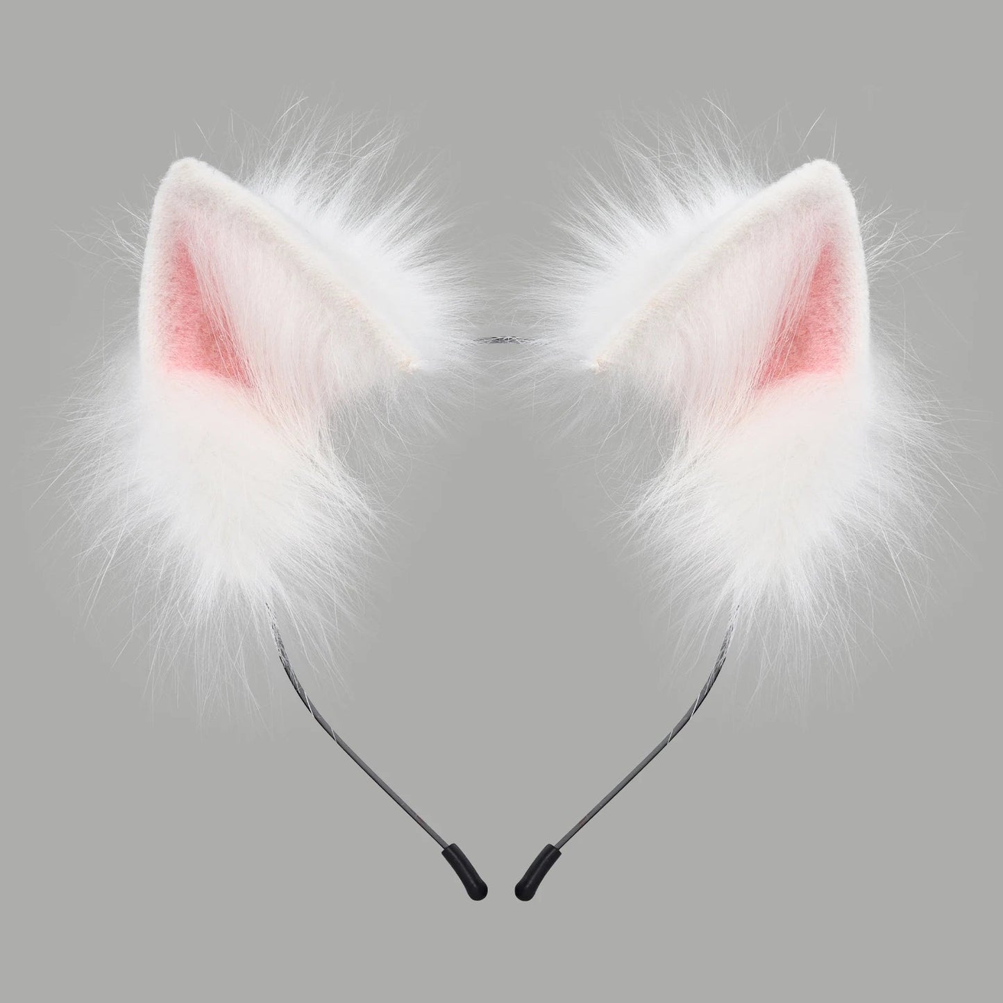 Handmade Faux Fur Animal Ears Headband Furry Cat Fox Ear Hairhoop Headwear Costume Accessory for Cosplay Masquerade Quick Pick Grocers