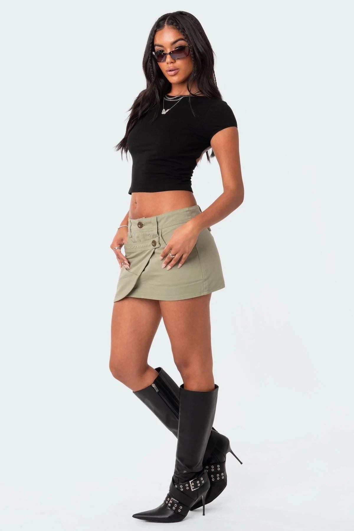 Women's O-neck Backless T-shirt Short Sleeve Solid Color Crop Top Summer Cute Baby Tee Y2K Clothes Bodycon Tunics Fashion Tank Quick Pick Grocers