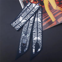 17 Colors Animal Print 2024 New Bag Skinny Silk Scarf For Women Luxury Brand Foulard Women Tie Fashion Head Scarves For Ladies Quick Pick Grocers