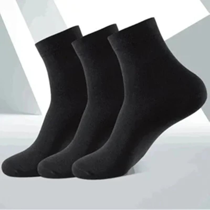 10/5/3MEN'S Mid-calf Socks Cotton Socks for All Seasons, Solid Colour and Versatile Econic Blanks