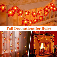 1pc 10/20 LED Maple Leaf String Lights Battery Powered Fairy Lights For Home Party Holiday Arrangement Scene Outdoor Decoration Econic Blanks