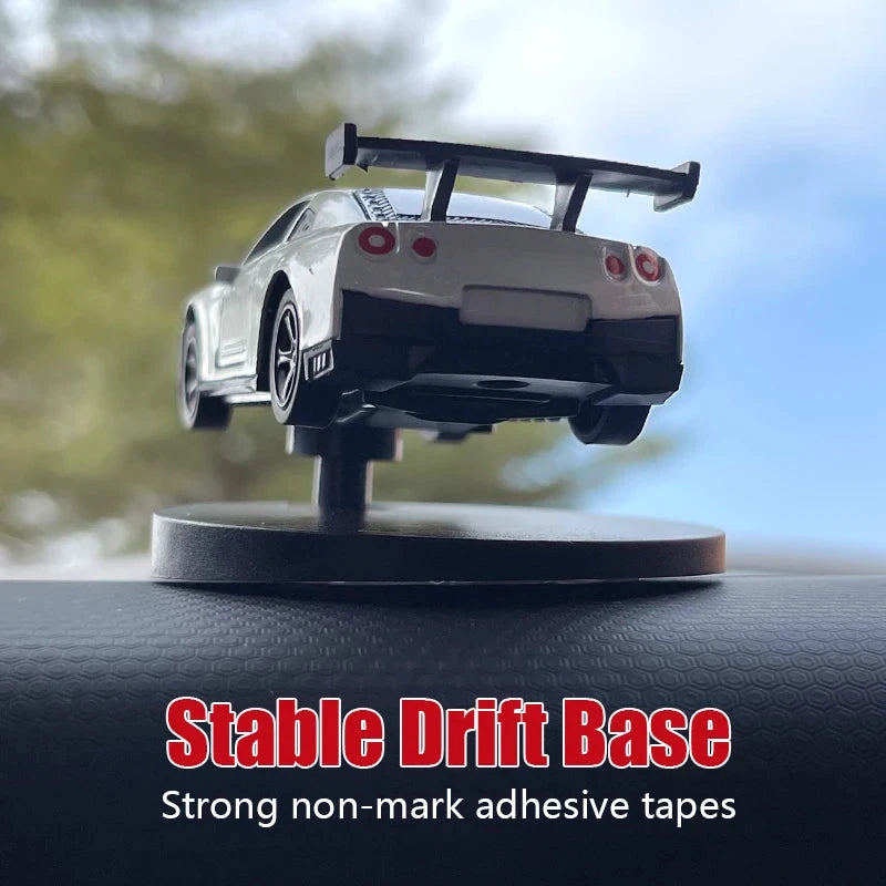 Drift Car Dashboard Toy Model – Swing Turning Sports Car Ornament, Fun Dashboard Decoration for Men & Car Interior Accessories Econic Blanks