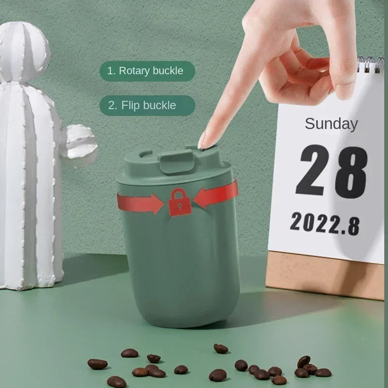 Mini Thermos Bottle Coffee Mug Stainless Steel Cup Thermal Leakproof Vacuum Flask Double Wall Tumbler Insulated Travle Drinkware Quick Pick Grocers