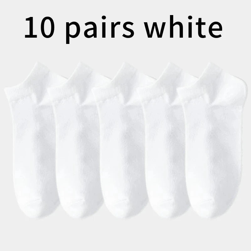 10/5/3MEN'S Mid-calf Socks Cotton Socks for All Seasons, Solid Colour and Versatile Econic Blanks