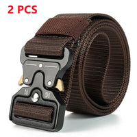 Genuine Tactical Belt Quick Release Outdoor Military Belt Soft Real Nylon Sports Accessories Men And Women Black Belt Quick Pick Grocers