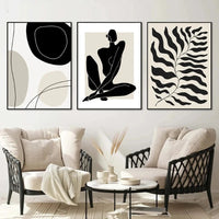 Geometric Leaf Rainbow Abstract Boho Canvas Prints Bohemia Line Poster Nordic Room Wall Aesthetics Art Painting For Home Decor Quick Pick Grocers