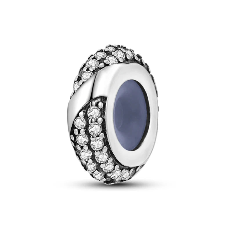 100% 925 Sterling Silver Rainbow Zircon Colorful Butterfly Dragon Shaped Silicone Stopper Charms Beads Fit DIY Bracelets Jewelry Econic Blanks