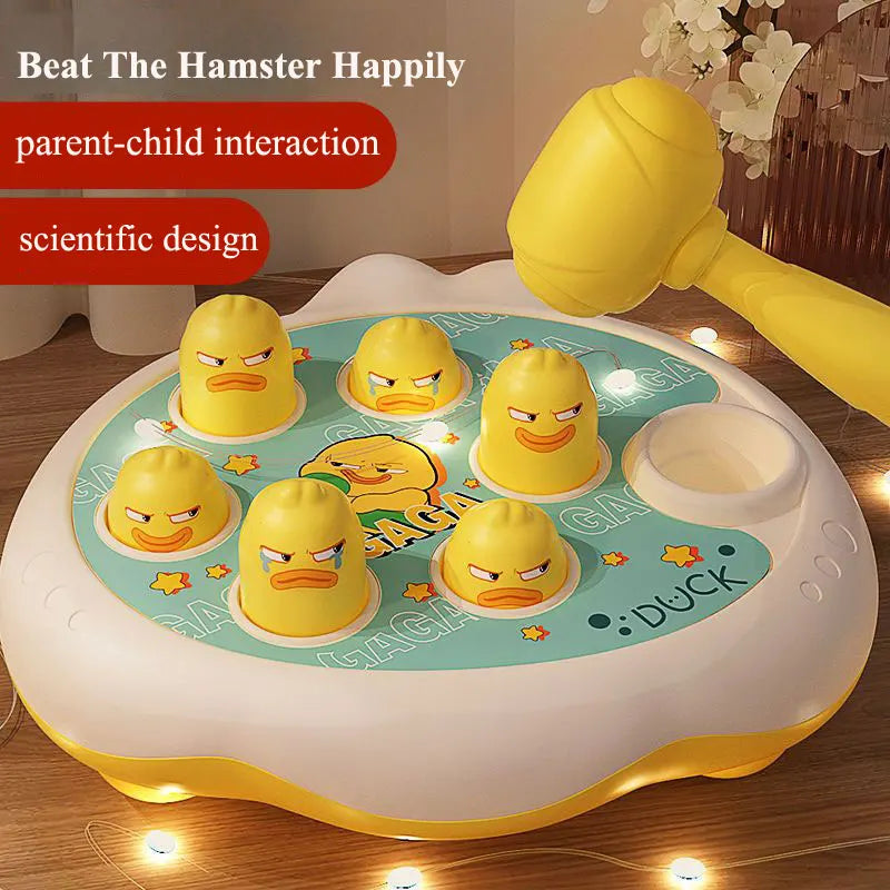 Duck/Frog/Pig Baby Toy Montessori Learning Game Educational Puzzle Gift for 12 24 Months Toddler Boy/Girl with Hammer Econic Blanks